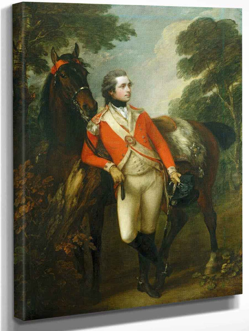 Portrait Of John Hayes St Leger By Thomas Gainsborough