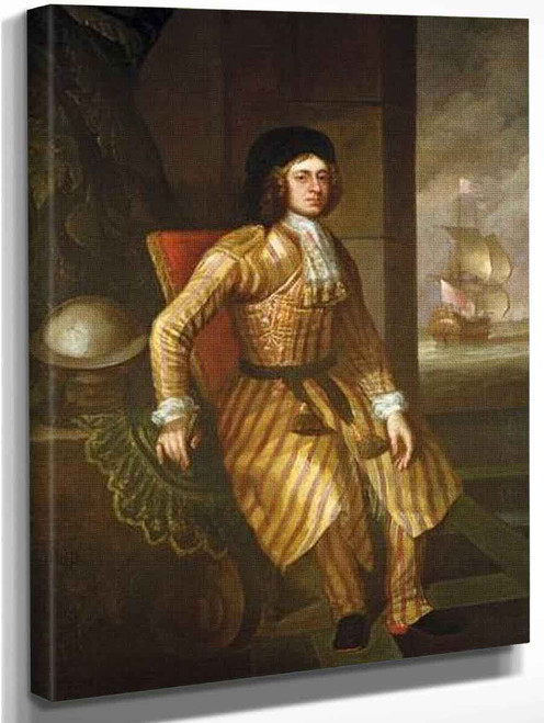 Portrait Of John Montague, Earl Of Sandwich 1 By Sir Godfrey Kneller, Bt.  By Sir Godfrey Kneller, Bt.
