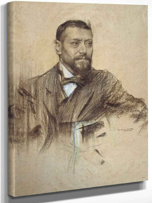 Portrait Of Jose Francos Rodriguez By Ramon Casas I Carbo