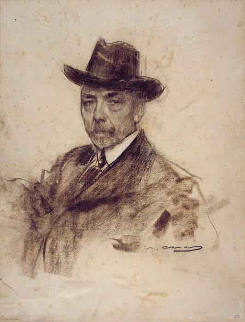 Portrait Of Juli Marial By Ramon Casas I Carbo