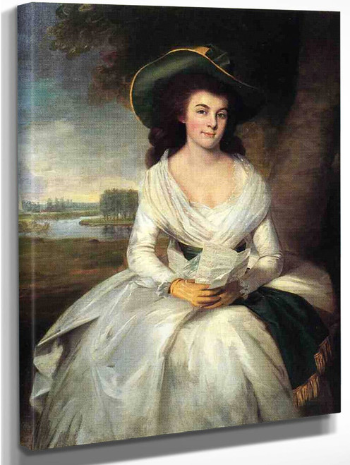 Portrait Of Lady Gordon By George Romney