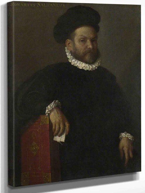 Portrait Of Leonardo Salvagno  By Giovanni Battista Moroni