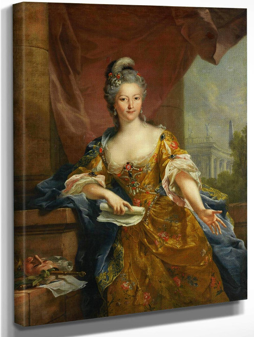 Portrait Of Mademoiselle Evrard By Johann Heinrich Tischbein The Elder Aka The Kasseler Tischbein German 1722 1789