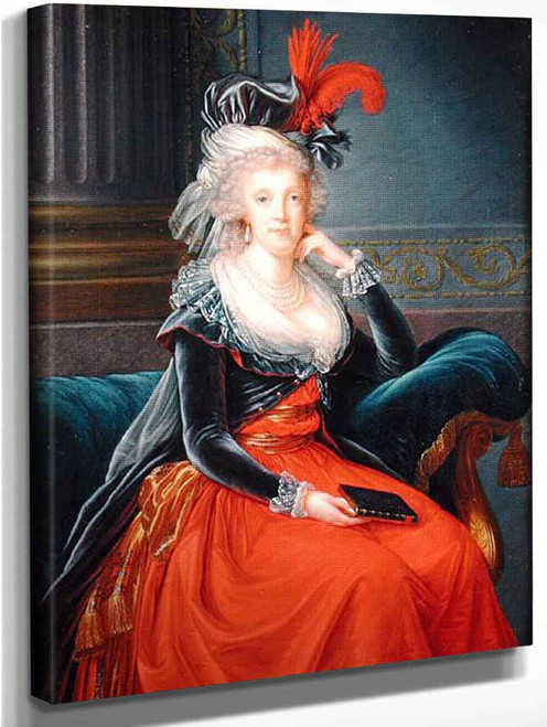 Portrait Of Maria Carolina Of Austria, Queen Consort Of Naples By Elisabeth Vigee Lebrun