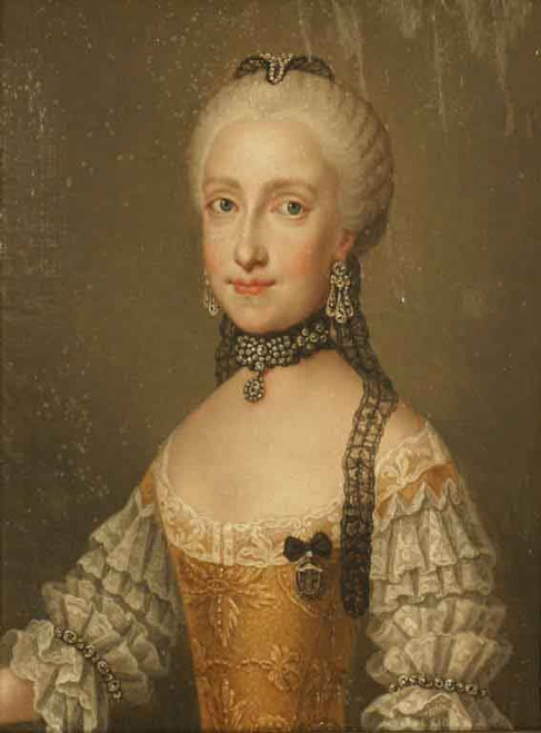 Portrait Of Maria Luisa Of Spain By Jean Etienne Liotard