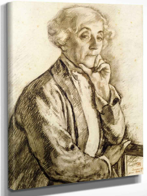 Portrait Of Maria Van Rysselberghe3 By Theo Van Rysselberghe