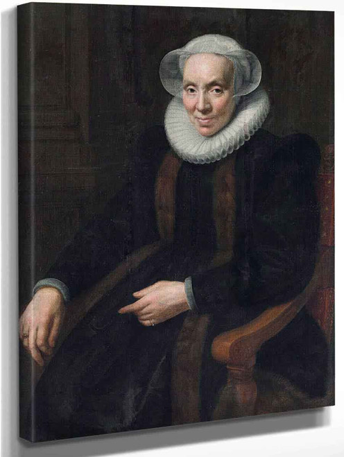 Portrait Of Maria Van Utrecht By Paulus Moreelse