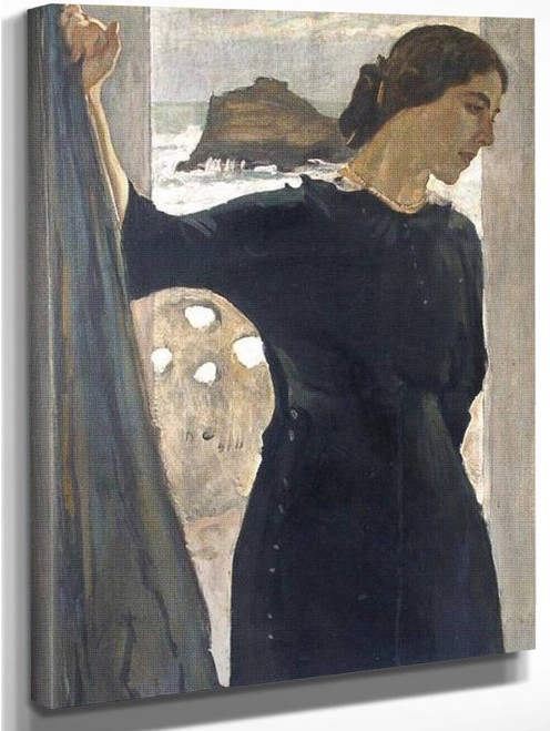 Portrait Of Maria Zetlin By Valentin Serov