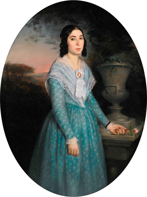 Portrait Of Marie Celina Brieu By William Bouguereau