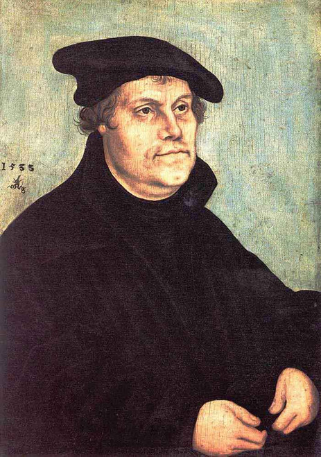 Portrait Of Martin Luther By Lucas Cranach The Elder By Lucas Cranach The Elder