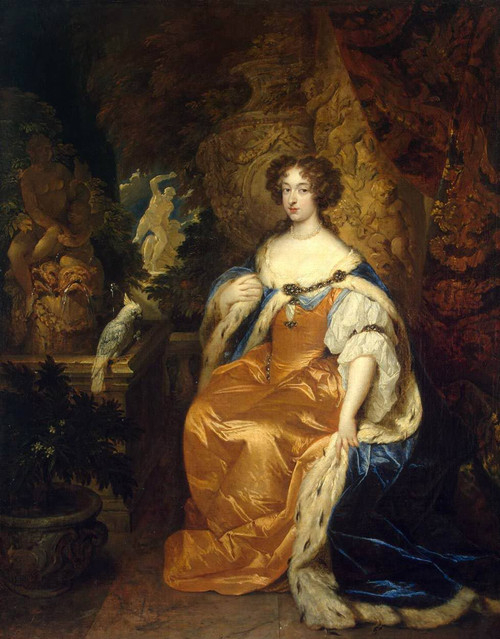 Portrait Of Mary Stuart By Caspar Netscher