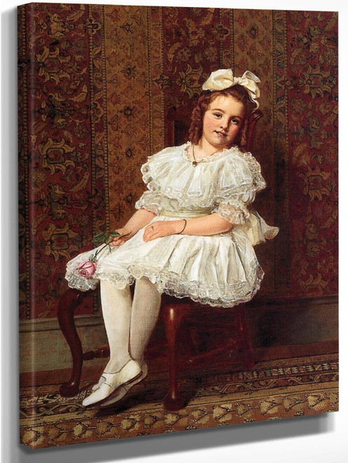 Portrait Of Miss Gibson By John George Brown