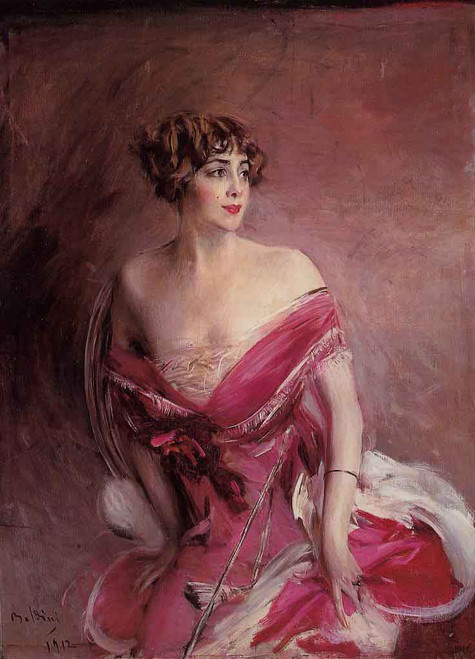 Portrait Of Mlle De Gillespie, La Dame De Biarritz By Giovanni Boldini