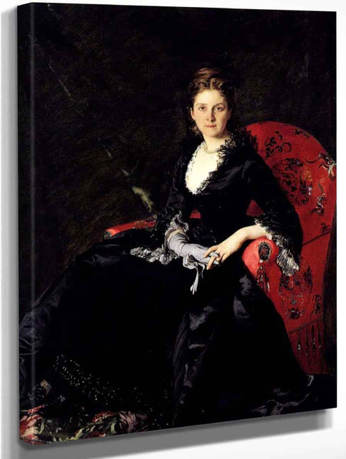 Portrait Of Mme N. M. Polovtsova By Charles Auguste Emile Carolus Duran