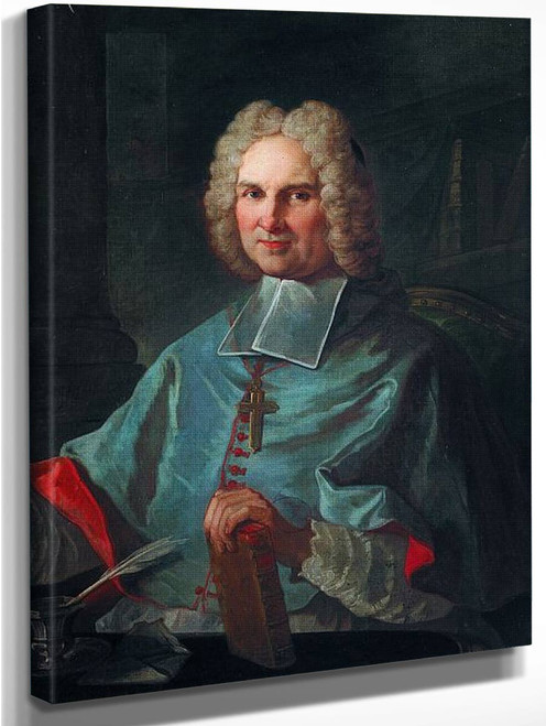 Portrait Of Monseigneur Rousseau De La Parisiere, Bishop Of Nimes By Charles Joseph Natoire By Charles Joseph Natoire