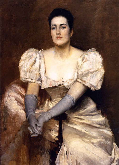 Portrait Of Mrs. C. By William Merritt Chase