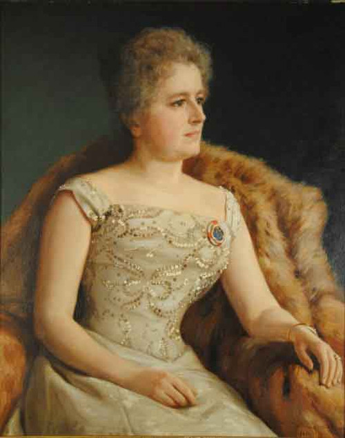 Portrait Of Olga Amalia Ridderstad By Johan Krouthen