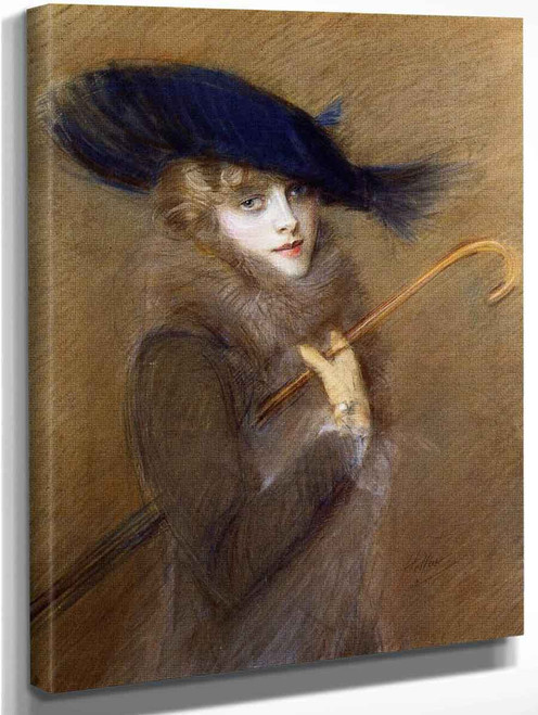 Portrait Of Peggy Letellier By Paul Cesar Helleu