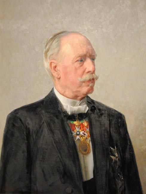 Portrait Of Philip Klingspor By Johan Krouthen