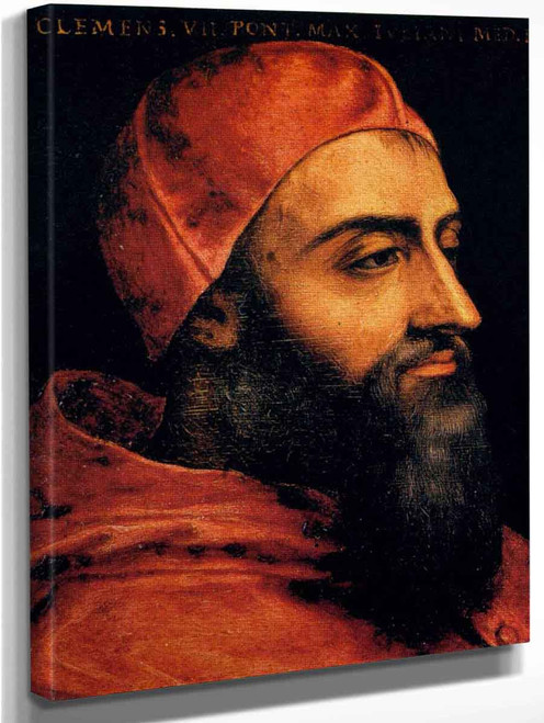 Portrait Of Pope Clement Vii By Agnolo Bronzino