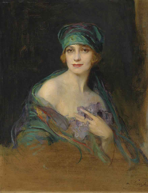 Portrait Of Princess Ruspoli, Duchess De Gramont By Philip Alexius De Laszlo By Philip Alexius De Laszlo