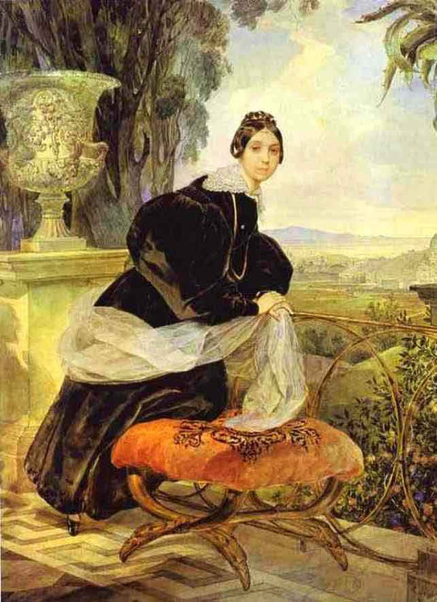 Portrait Of Princess Ye. P. Saltykova By Karl Pavlovich Brulloff, Aka Karl Pavlovich Bryullov By Karl Pavlovich Brulloff