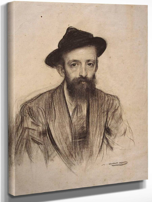 Portrait Of Rafael Mainar By Ramon Casas I Carbo