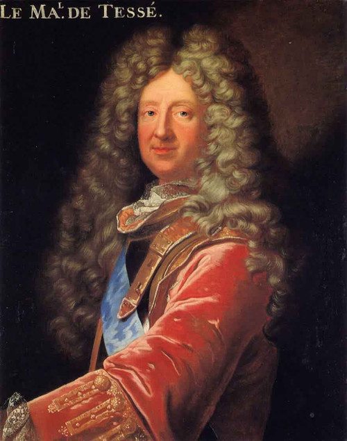 Portrait Of Rene De Froulay De Tesse By Hyacinthe Rigaud