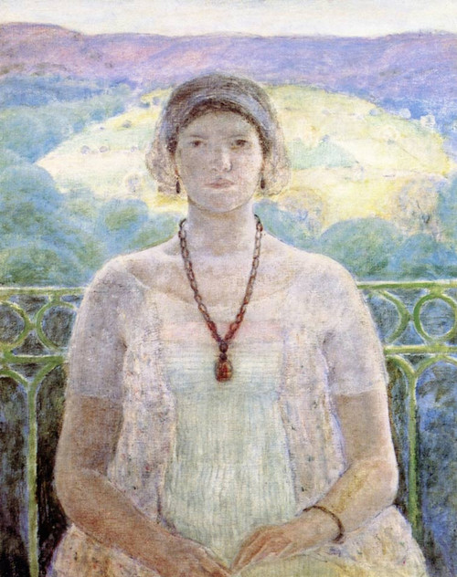 Portrait Of Sarah Frieseke By Frederick Carl Frieseke By Frederick Carl Frieseke