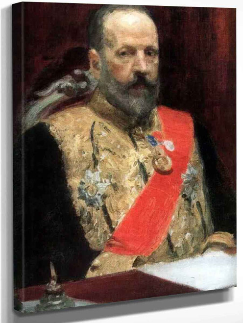 Portrait Of Sergey Vitte . By Ilia Efimovich Repin