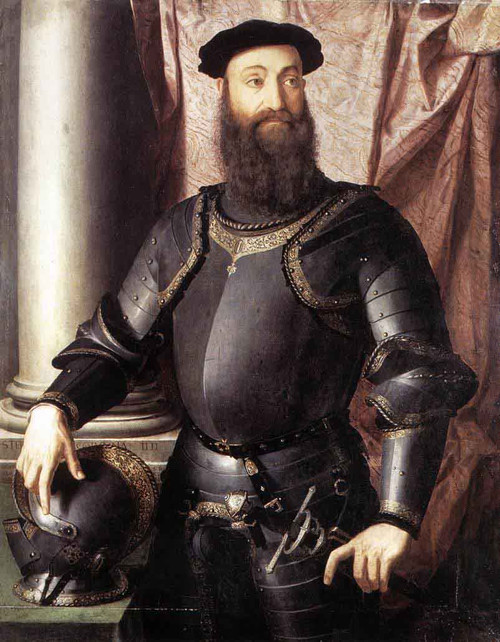 Portrait Of Stefano Iv Colonna By Agnolo Bronzino