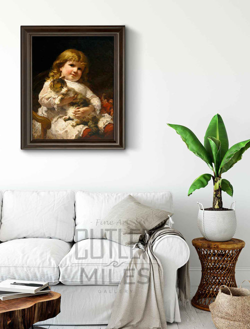 Portrait Of The Artist's Daughter, Helen By Frederick Arthur Bridgman Art Reproduction Portrait Of The Artist's Daughter, Helen By Frederick Arthur Bridgman Art Reproduction