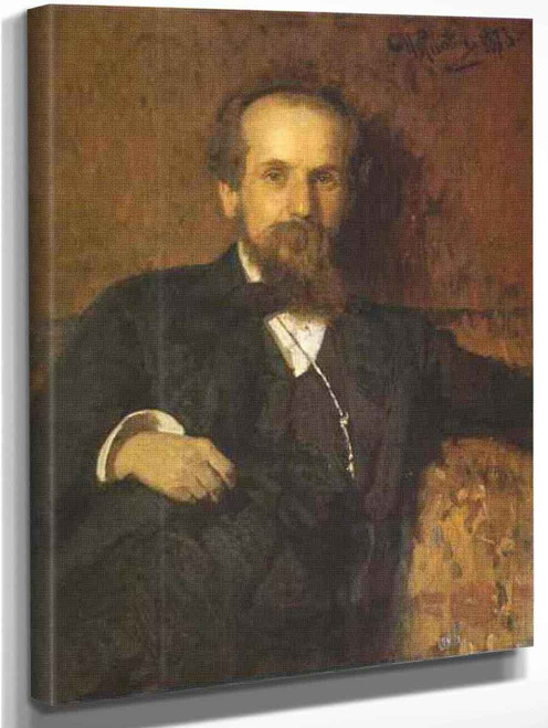 Portrait Of The Artist Pavel Tchistyakov. By Ilia Efimovich Repin