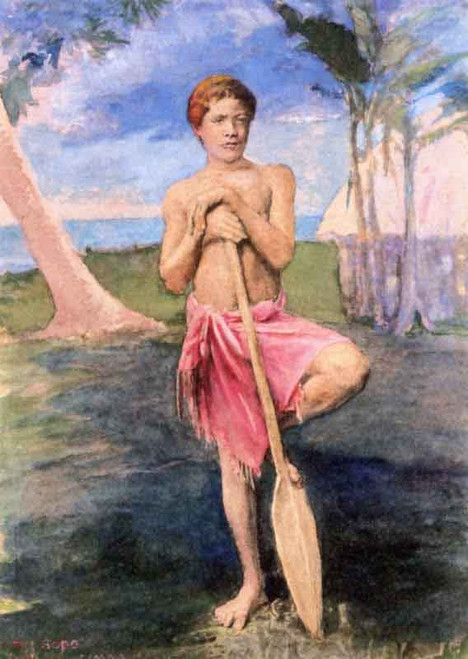 Portrait Of The Boy, Sopo By John La Farge By John La Farge