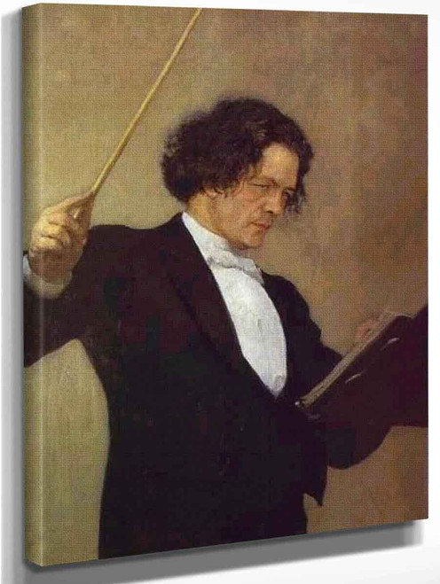 Portrait Of The Composer Anton Rubinstein. 1 By Ilia Efimovich Repin