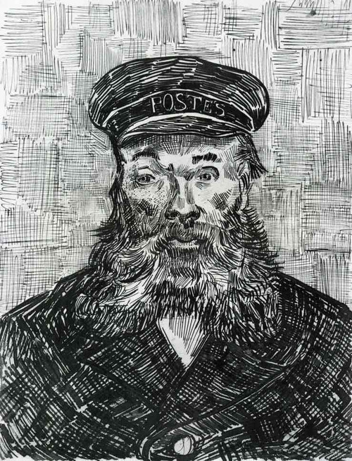 Portrait Of The Postman Joseph Roulin By Jose Maria Velasco