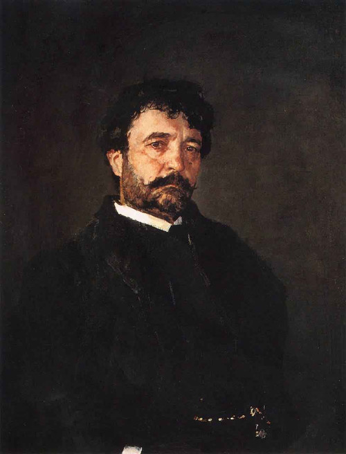 Portrait Of The Singer Angelo Mazini By Valentin Serov