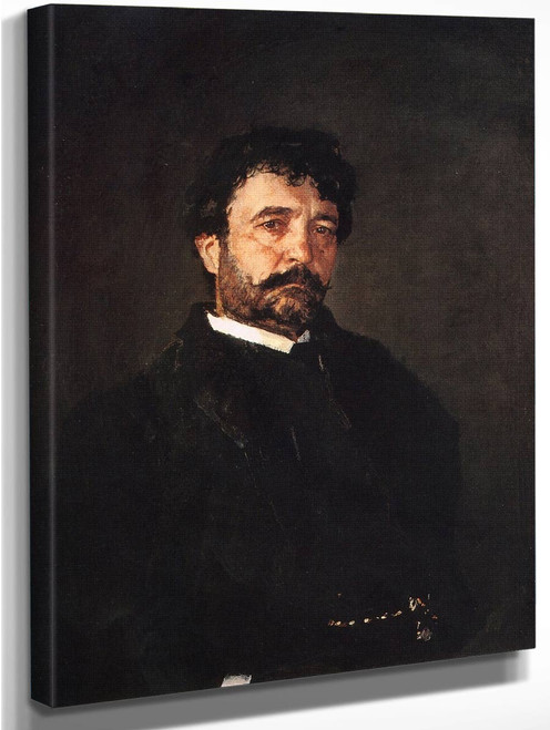 Portrait Of The Singer Angelo Mazini By Valentin Serov