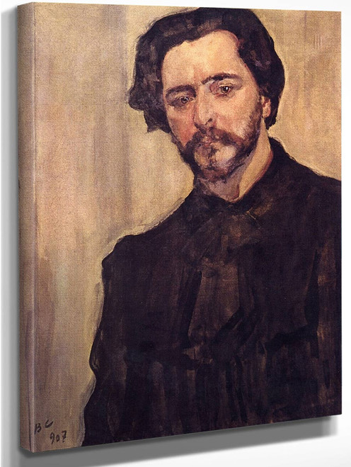 Portrait Of The Writer Leonid Andreev By Valentin Serov