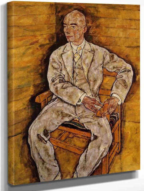 Portrait Of Victor Ritter Von Bauer By Egon Schiele