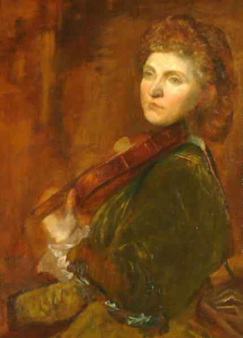 Portrait Of Violinist Wilma Neruda By George Frederic Watts English 1817 1904