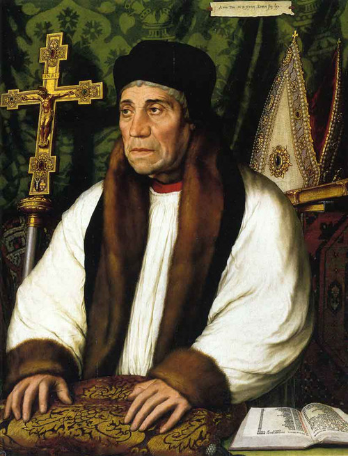 Portrait Of William Warham, Archbishop Of Canberbury By Hans Holbein The Younger  By Hans Holbein The Younger