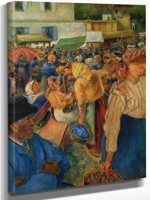 Poultry Market, Pontoise By Camille Pissarro