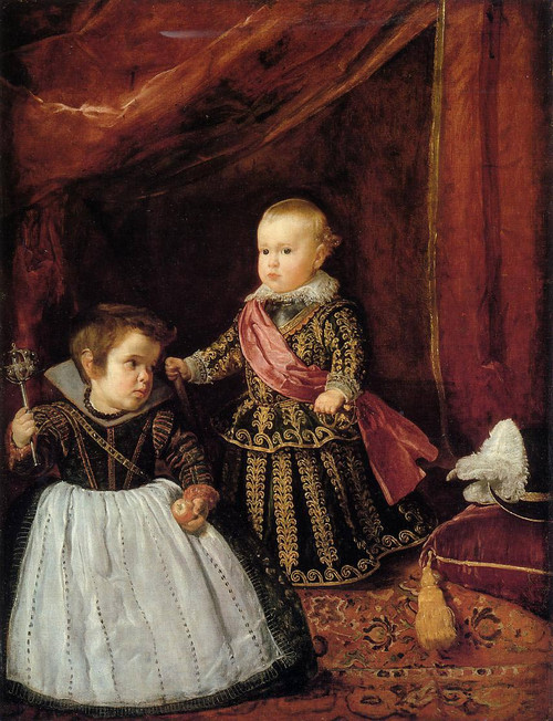 Prince Baltasar Carlow With A Dwarf By Diego Velazquez