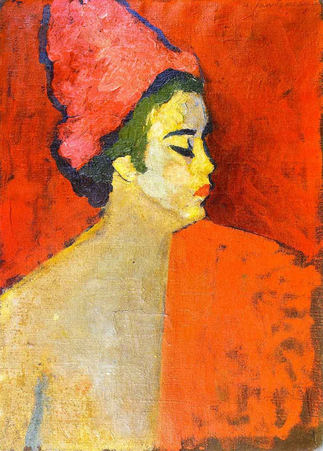 Purple Turban By Alexei Jawlensky By Alexei Jawlensky
