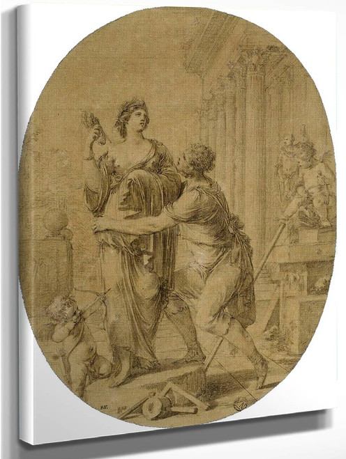 Pygmalion Et Galatea By Laurent De La Hyre