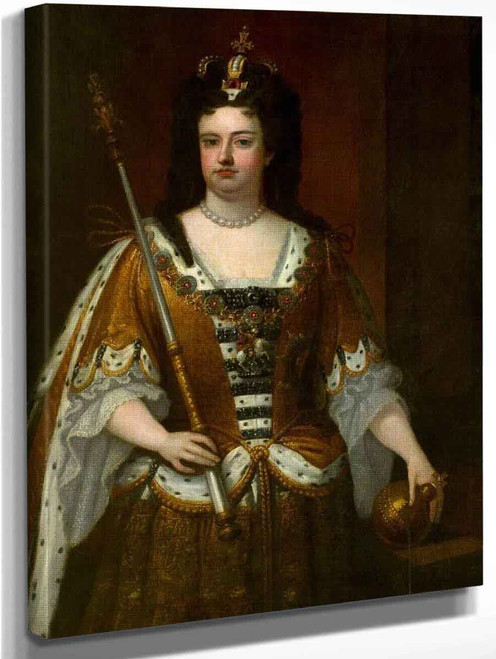 Queen Anne 3 By Sir Godfrey Kneller, Bt.  By Sir Godfrey Kneller, Bt.