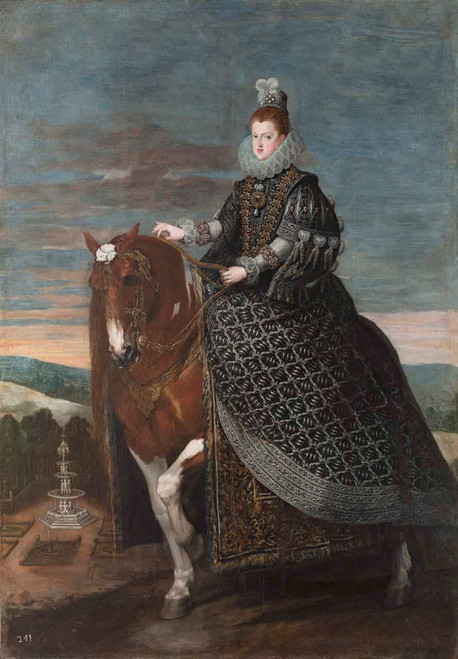 Queen Margarita Of Austria On Horseback By Diego Velazquez