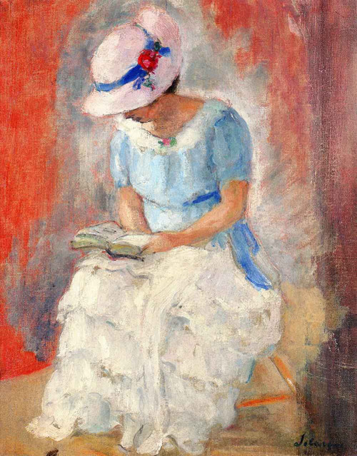 Reading In The Garden2 By Henri Lebasque By Henri Lebasque