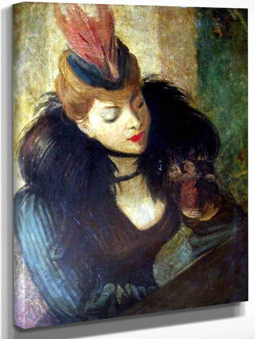 Red Feather1 By Giovanni Boldini